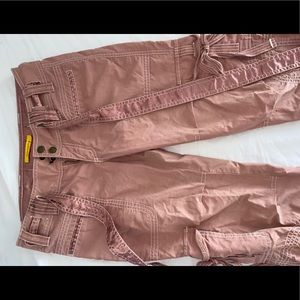 Pink Salmon cargo like capri y2k pants
